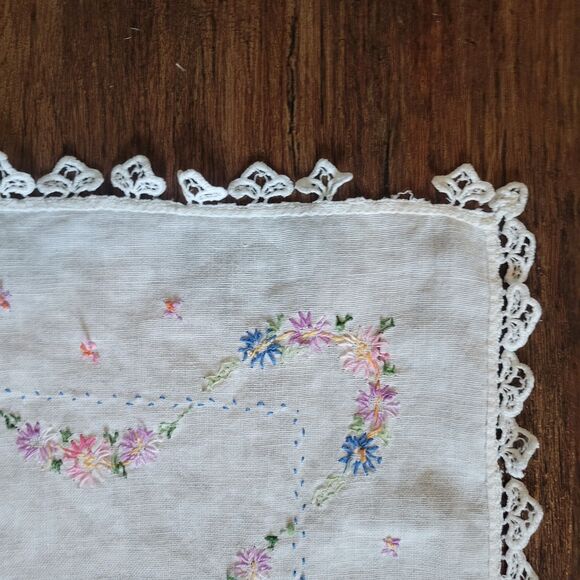 Vintage Lot of 8 Pcs decorated runners dish & fingertip towel dresser scarves - Picture 10 of 16